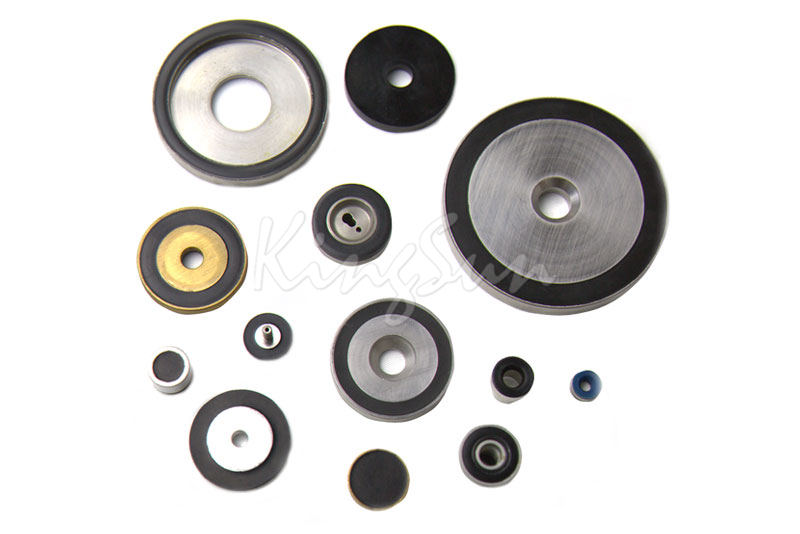 Precision rubber metal bounding gasket